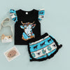 Girls Western Cow Outfit (2 Colors)