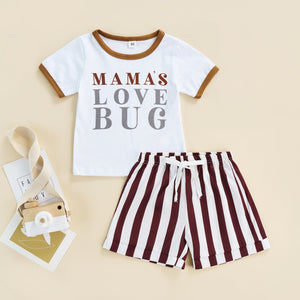 Mama's Love Bug Striped Outfit