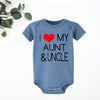 I Love My Aunt & Uncle Onesie (5 Colors)