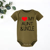 I Love My Aunt & Uncle Onesie (5 Colors)