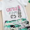 Cattle & Lipstick Outfit with Headband