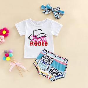 Summer Girl T-shirt 3 Piece Outfit (4 Patterns)