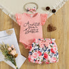 Auntie is My Bestie Floral Shorts Outfit