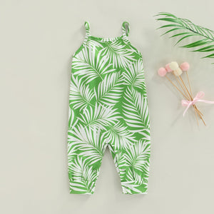 Leaf Palm Tree Jumpsuit (4 Colors)