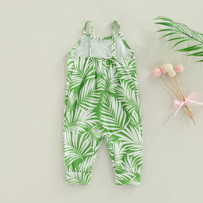 Leaf Palm Tree Jumpsuit (4 Colors)