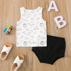 Galaxy & Moon Tank Top Outfit