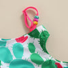 Off Shoulder Cactus Swimsuit with Hat