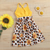 Yellow Sunflower Leopard Dress