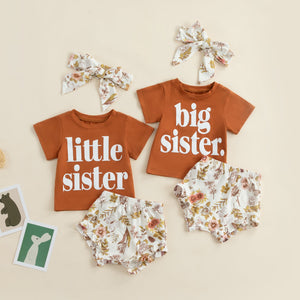 Matching Floral Little Sister Big Sister Outfit