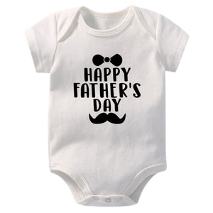 Happy Father's Day Mustache Onesie (5 Colors)