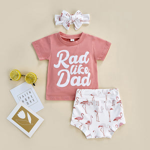 Rad Like Dad Flamingo Outfit