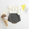 Chic Knitted Romper (2 Colors) Gray / 24 Mo
