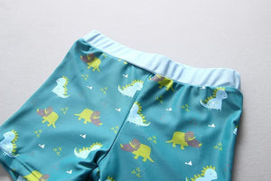 Dinosaur Swim T-Shirt Shorts Cap Set - Bitsy Bug Boutique