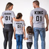 King Queen Prince Princess Family Matching T-Shirts - Bitsy Bug Boutique