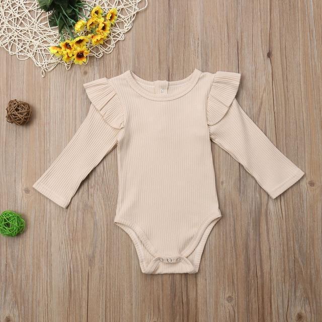 Ruffle Sleeved Onesie for Baby & Toddler Girls – Bitsy Bug Boutique