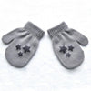Stars Hearts Knitted Gloves
