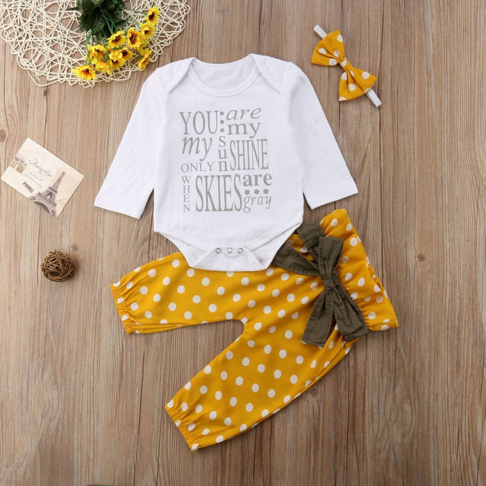 You Are My Sunshine Outfit - Bitsy Bug Boutique