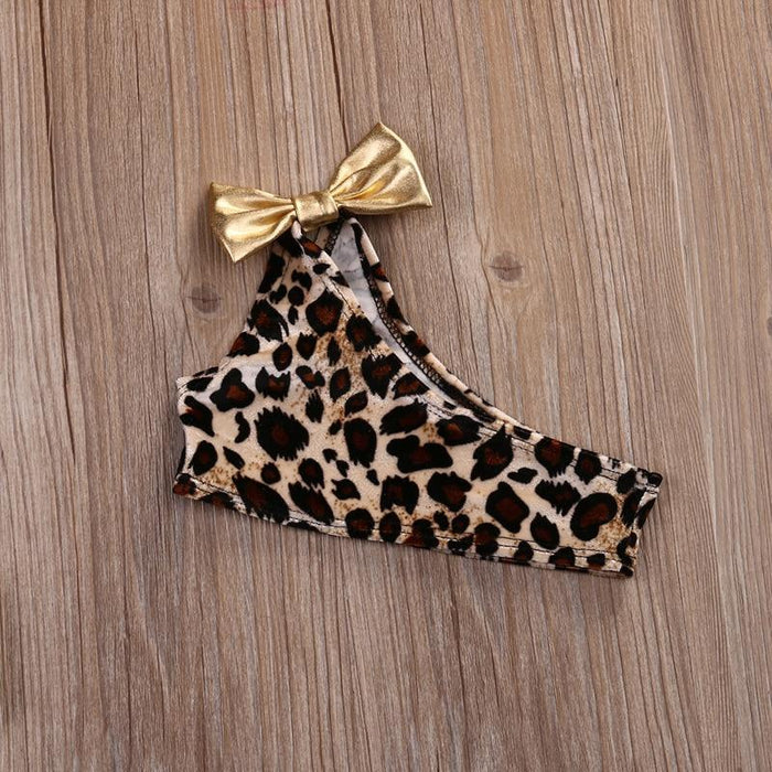 Leopard Print Bikini + Headband - Bitsy Bug Boutique