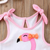 Ruffle Flamingo Swimsuit - Bitsy Bug Boutique