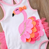 Ruffle Flamingo Swimsuit - Bitsy Bug Boutique