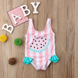 Striped Watermelon Swimsuit - Bitsy Bug Boutique