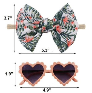 Heart Sunglasses & Headband Set (Multi Colors)