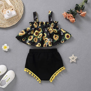 Sweet Sunflower Tassel Outfit