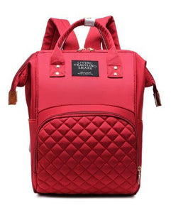 Checkered Diaper Bag Backpack
