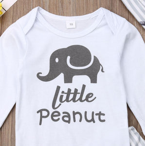 Little Peanut Striped Elephant Outfit