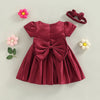 Satin Princess Dress with Headband