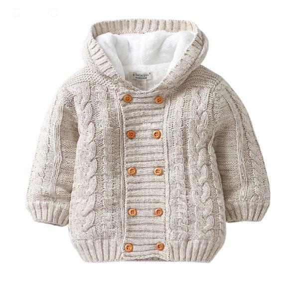 Knitted Fleece Lined Winter Sweater for Baby & Toddler Boys & Girls ...